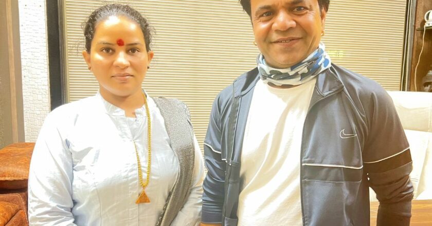 Guru Maa Tejaswini Ganga Blessed Rajpal Yadav; Earlier, ‘Baahubali’ Writer Vijayendra Prasad Also Paid His Respects