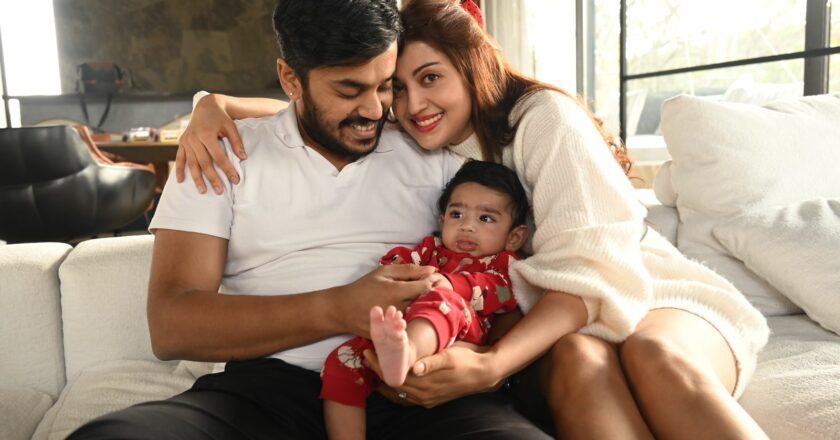 Actress Pranitha Subhash Introduces Her Adorable Son Jai on Christmas, Fans Celebrate the