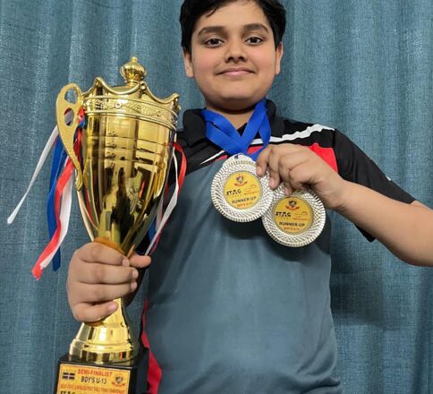 Shaurya Gupta: A budding sportsperson, multifaceted talent with a passion to play Table Tennis