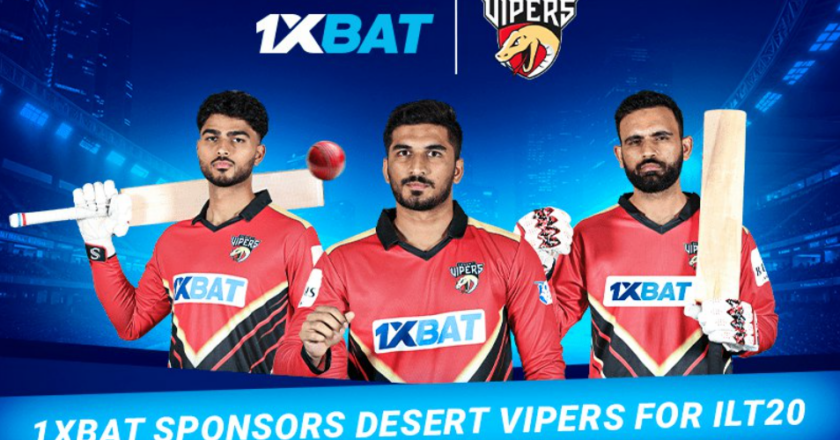 1xBat sponsors Desert Vipers for ILT20: we are delighted to contribute to the development of cricket outside India