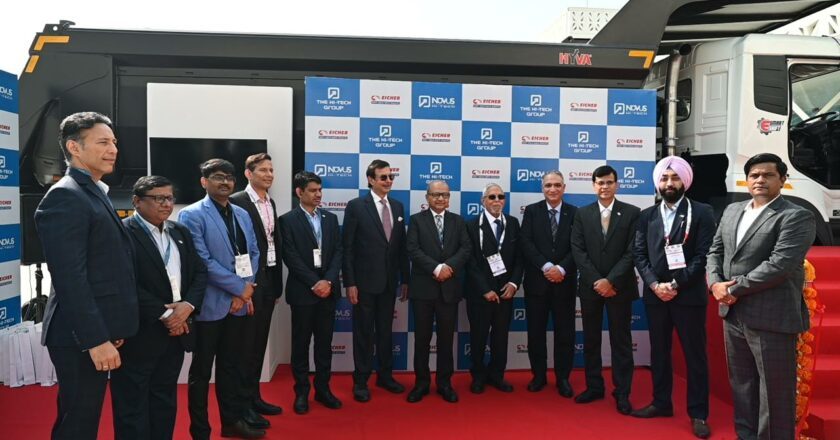 Novus Hi-Tech Launches Game-Changing DGMS-Compliant Safety Solutions on Eicher’s Industry-Leading Mining Trucks at Bharat Mobility Global Expo 2025