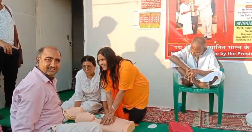 CPR Awareness at Mahakumbh Mela, Prayagraj – Endorsed by Padma Shri Sivanand Baba