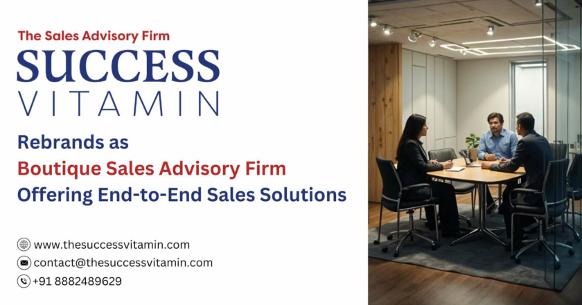 Success Vitamin Rebrands as a Boutique Sales Advisory Firm Offering End-to-End Sales Solutions