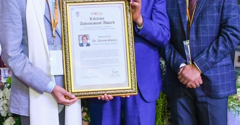Dr. Dinesh Shahra Receives Lifetime Achievement Award from HBTU