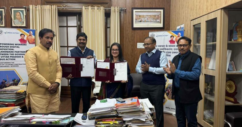 The Government of Uttar Pradesh partners with Indus Action to enhance Worker Welfare System