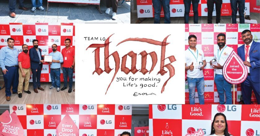 LG Electronics India and Saksham Bharti Foundation Organize Four-Day Blood Donation Camp in Gurugram