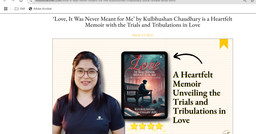 “Love, Loss, and Redemption: Kulbhushan Chaudhary’s Heartfelt Debut”