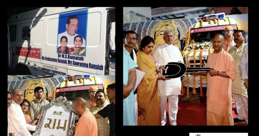 M S Ramaiah Foundation Donates ICU on Wheels to Kashi Vishwanath Temple