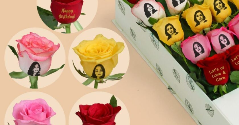 FloralHub.in Pioneers Personalized Floral Artistry, Etching Images and Messages onto Fresh Flowers