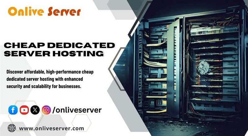 Cheap Dedicated Server Hosting: Affordable, Secure, and High-Performance Solutions