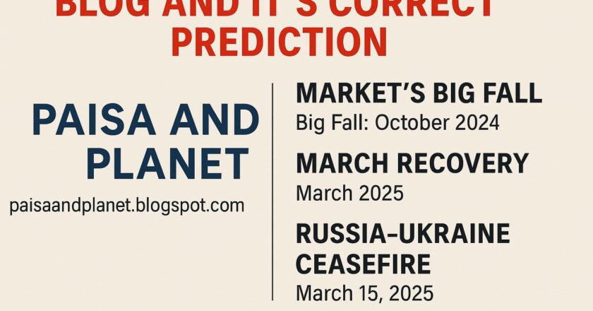 Paisa and Planet Blog Predicted Market’s Big Fall, March Recovery & Russia-Ukraine Ceasefire in Advance