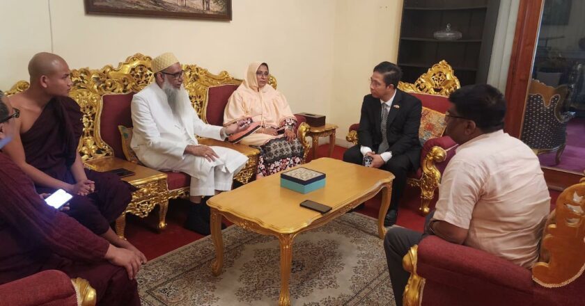 Maitry Peace Foundation and Myanmar Embassy Partner for earthquake relief funds in new delhi and planned with Mr Mustafa Yusufali Gom for mumbai