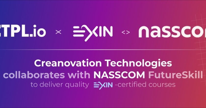 Creanovation Technologies Pvt. Ltd (CTPL.io). collaborates with NASSCOM FutureSkill to deliver quality EXIN-certified courses