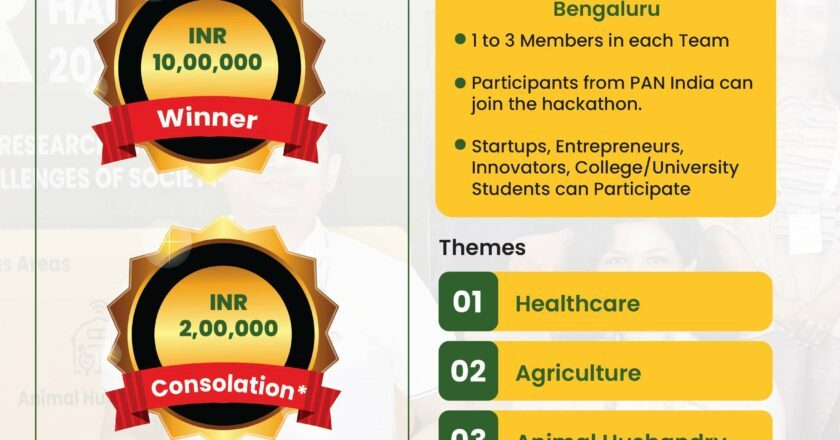 NER Tech Hackathon 2.0 to be organized in Bangalore, Karnataka by NERCORMS and Amantya Technologies, Funded by North Eastern Council, MDoNER
