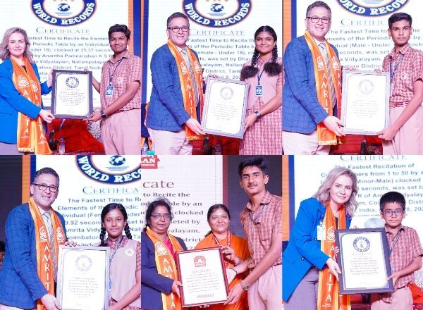 From Chemistry to Culture: Amrita Vidyalayam Students Rewrite the Record Books