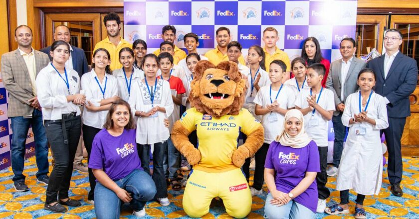 CSK Players Meet “Let’s READ” beneficiaries with FedEx Cares