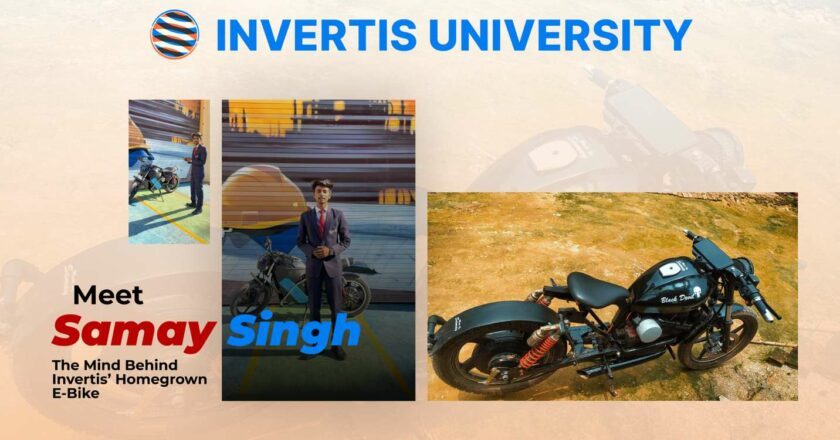 Samay Singh’s Electric Bike Innovation Sparks a New Era at Invertis University