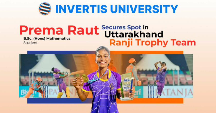 Invertis University student Prema Raut Secures Spot in Uttarakhand Ranji Trophy Team