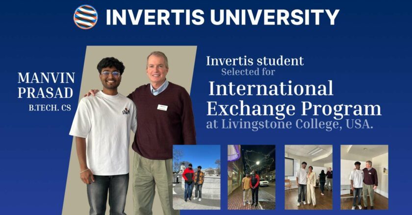 Invertis University Student Selected for International Exchange Programme with Livingstone College, USA