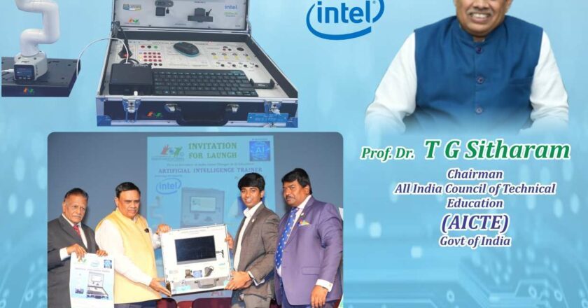 Vision Digital India Unveils India’s First AI Trainer Machine in Collaboration with Intel – A Major Milestone in AI Education launched by AICTE Chairman