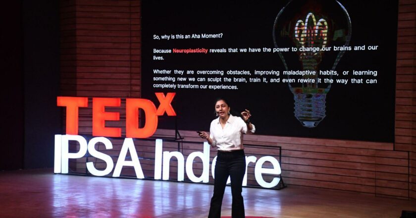 Pavitra Somaiya Ignites Minds at TEDx IPS Academy with Insightful Talk on Neuroplasticity and Language Learning