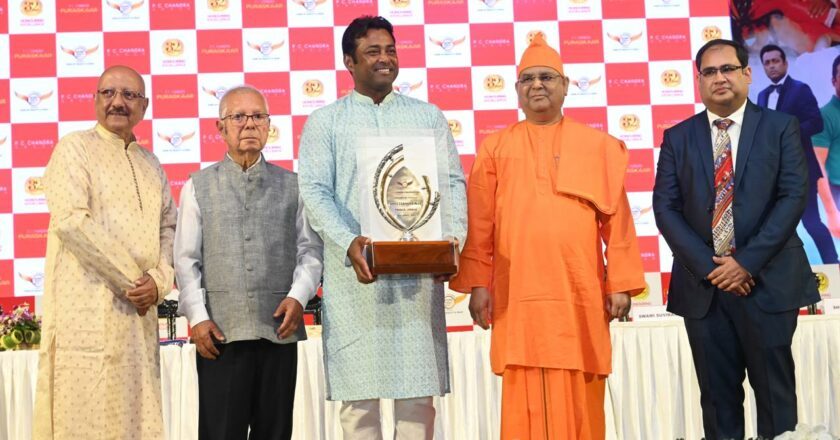 Leander Paes Conferred with the Prestigious P C Chandra Puraskaar 2025
