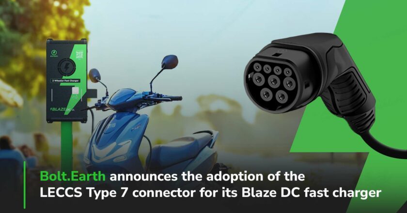 Bolt.Earth announces the adoption of the LECCS Type 7 connector for its Blaze DC fast charger