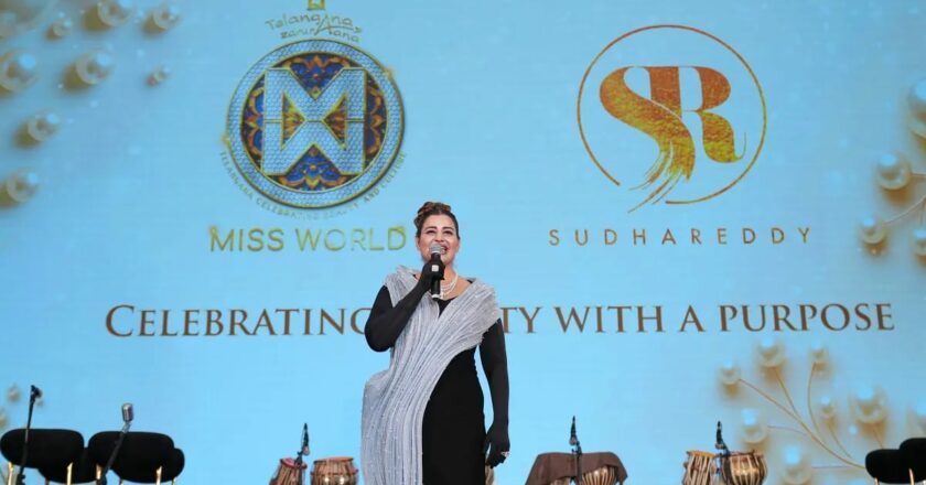 MEIL Director Sudha Reddy Spotlights Telangana Culture At Miss World 2025 Gala