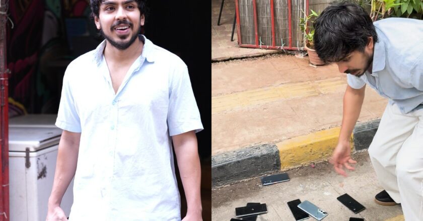 Why Is Adarsh Gourav carrying so many unreleased POVA Curve phones?