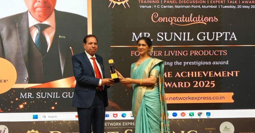 International Business Coach Sunil Gupta Receives the Highest Award in Direct Selling