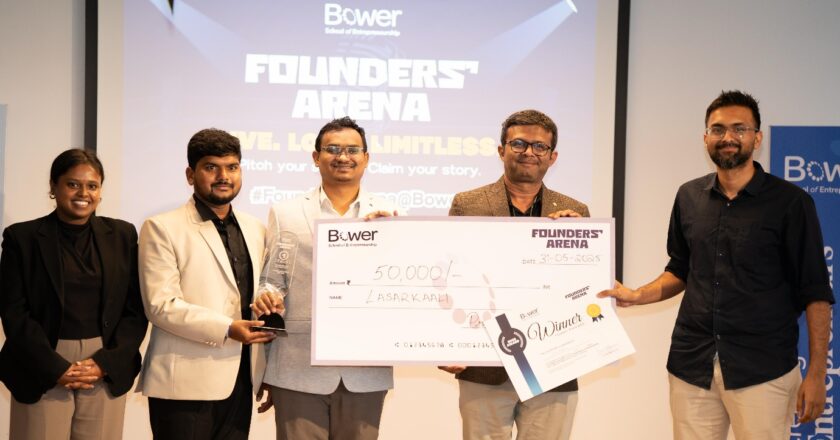 Bower School of Entrepreneurship hosts inaugural edition of Founders’ Arena, flagship pitching competition for startup entrepreneurs in Hyderabad