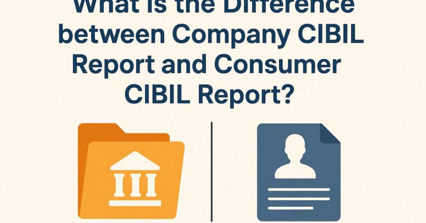 What is the Difference between Company CIBIL Report and Consumer CIBIL Report?