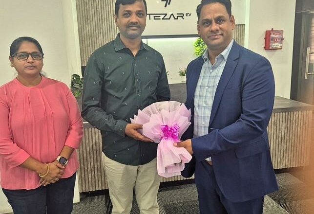 Puran Singh Negi joins Tezar EV as Business Head-Chief Operating Officer(COO) to Lead its Electric Vehicle Business.