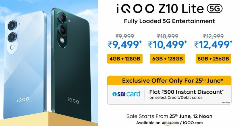 iQOO launches iQOO Z10 Lite 5G for Fully Loaded 5G Entertainment Experience