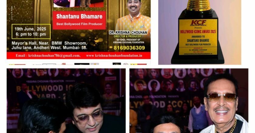 Shantanu Bhamare, a talented Bollywood film producer and actor, has been awarded the ‘Best Bollywood Film Producer