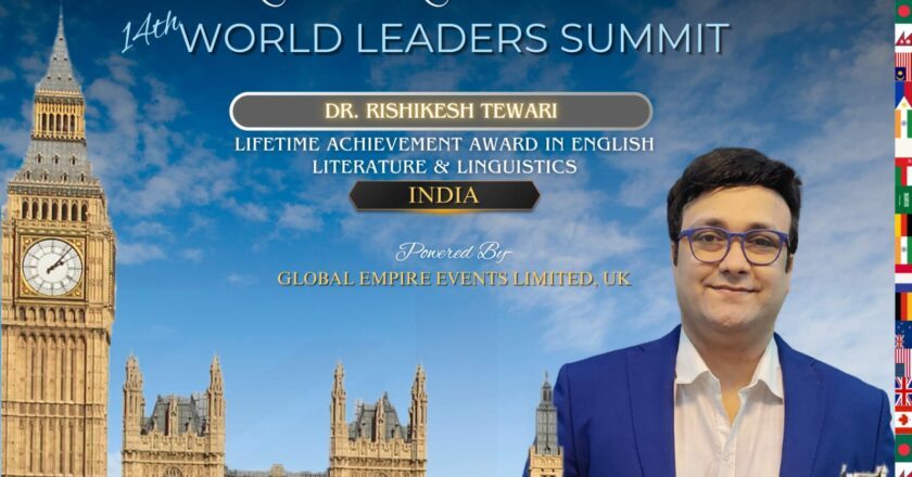 Dr. Rishikesh Tewari to Be Honored with Lifetime Achievement Award at 14th World Leaders Summit 2025 in Oxford