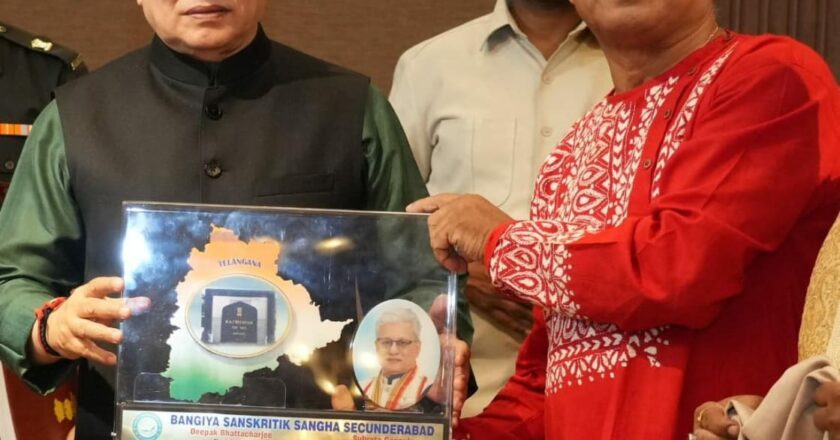 Raj Bhavan Telangana organizes West Bengal Foundation Day : Governor Shri Jishnu Dev Varma felicitates Bengali Pride in Hyderabad: Abhijeeth Bhattacharjee