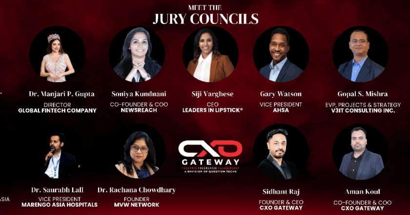 CXO Gateway by Question Techs unveils Jury Panel for 2025 Gala Awards to honor transformative leadership across industries.