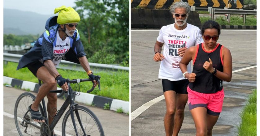 Milind Soman Crosses 222 Kms in The Fit Indian Run from Mumbai to Goa, Reaches Chiplun on Day 2 Amidst Picturesque Konkan Rains