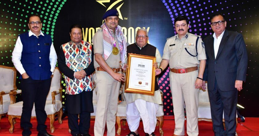 Additional DCP (Crime) Rajesh Dandotiya Honoured by World Book of Records