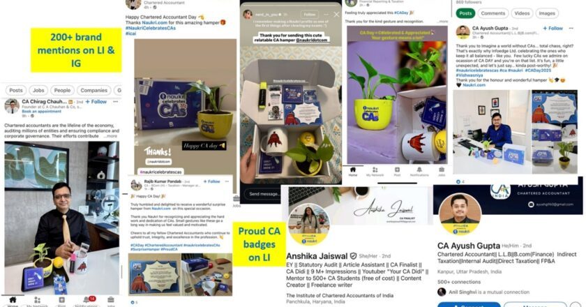 Naukri Gives CAs Their Moment — Humour, Hampers, and a Hashtag That is Going Viral!