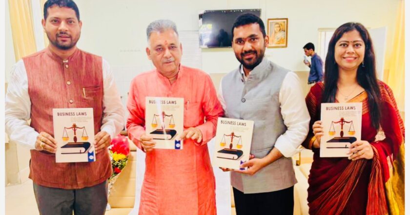 Higher Education Minister Releases “Business Laws” Book: A Milestone for Legal Education in Indore