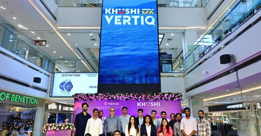 Khushi Advertising Partners with Nexus Ahmedabad One Mall to Launch VERTIQ, One of Ahmedabad’s largest Vertical Digital Screens