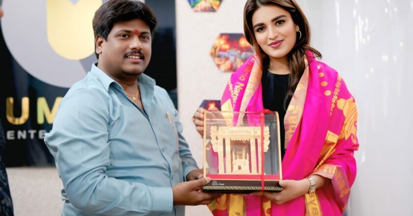 CBFC Member Akkala Sudhakar Extends Wishes to Actress Nidhhi Agerwal for Hari Hara Veera Mallu and Congratulates Deputy CM Pawan Kalyan