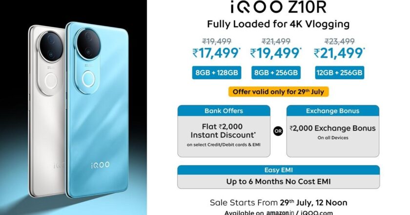 iQOO Launches iQOO Z10R – The Go-To Smartphone for Young Creators