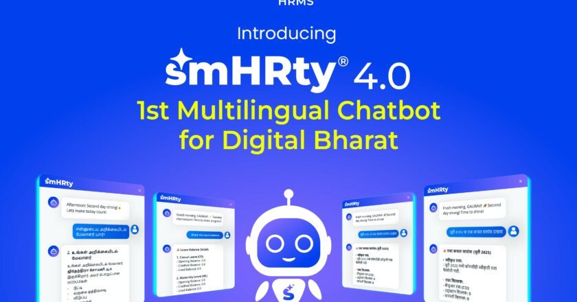 Pocket HRMS unveils smHRty® 4.0 – 1st Multilingual smHRt® Chatbot for Digital Bharat that goes Beyond Answering Questions!
