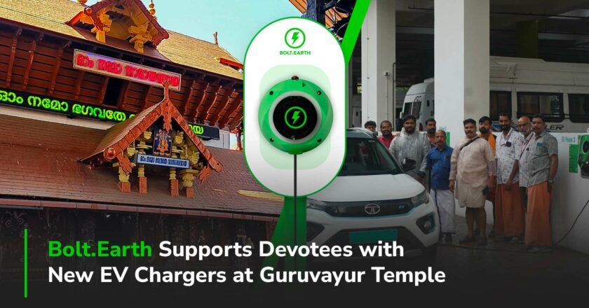 Bolt.Earth Launches First EV Charging Hub at Guruvayur Temple, Kerala