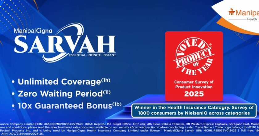ManipalCigna Sarvah Named ‘Product of the Year 2025’ in Health Insurance Category