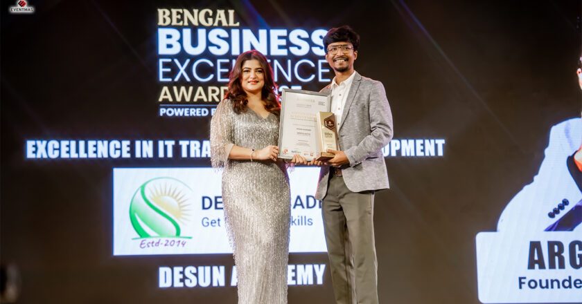 Arghya Dutta of Desun Academy Honoured with Bengal Business Excellence Award 2025 for Excellence in IT Training & Skill Development