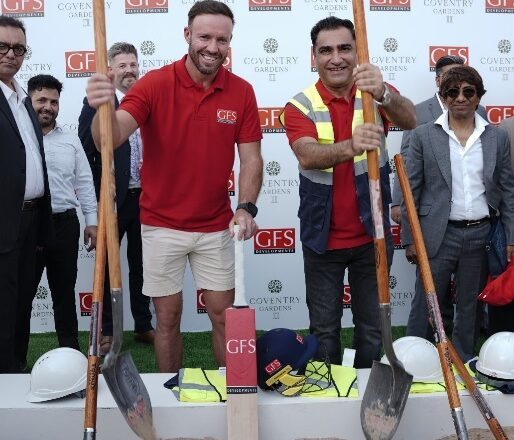GFS Developments Breaks Ground on High-ROI Coventry Gardens II in DLRC with Mr. 360, AB de Villiers